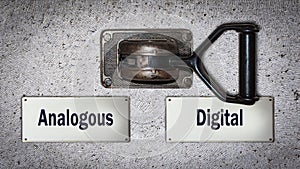 Wall Switch to Digital versus Analogous