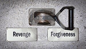 Wall Switch to Forgiveness versus Revenge