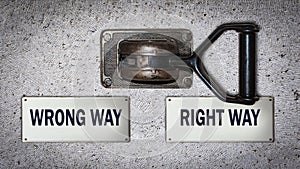Wall Switch to RIGHT WAY versus WRONG WAY