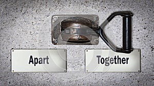 Wall Switch to Together versus Apart photo