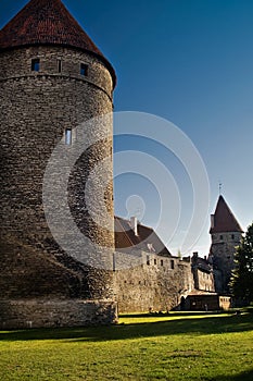 The wall of Tallin photo