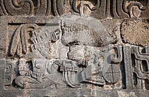 Wall of the Temple of the Feathered Serpent