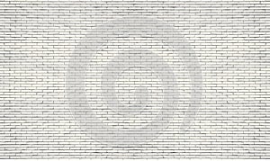 Old white brick wall texture background, texture of whitened masonry wall for background. photo