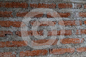 Wall texture of bricks and cement