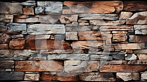 Wall texture of sharp stone bricks tiles