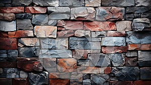 Wall texture of sharp stone bricks tiles