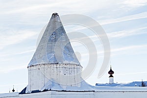 wall of Convent of the Intercession in Suzdal