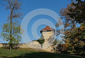 Wall with tower of the palais Blankenburg in germany