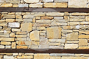 Wall of a traditional bulgarian house