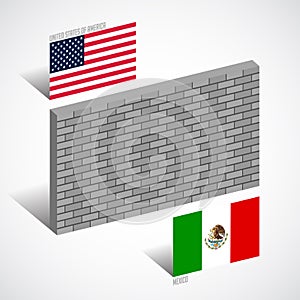 Wall between the United States and Mexico, border wall concept