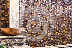 Wall water feature photo