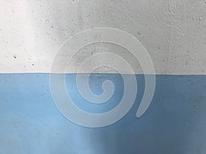 Wall white and blue pattern background texture architecture abstract cement brick. Old surface building material vintage textured