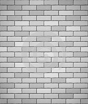 Wall of white brick seamless background