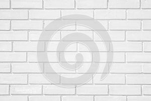 Wall white brick wall texture background. Brickwork or stonework flooring interior rock old pattern clean concrete grid uneven