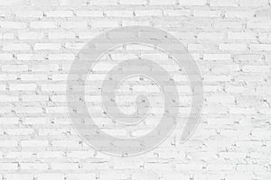 Wall white brick wall texture background. Brickwork or stonework flooring interior rock old pattern clean concrete grid uneven