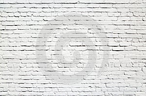 Wall of white bricks