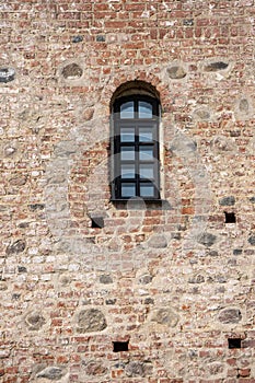 The wall with the window, the ancient castle