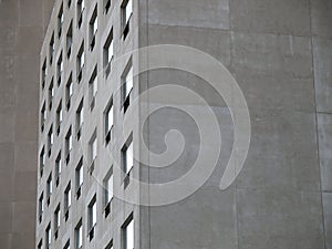 Wall of windows on concrete building
