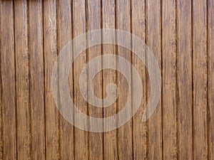 Wall of wooden boards