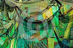 Wall zinc rusty texture background