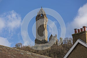 Wallace monument on a sunny day