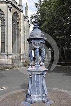 Wallance Fountain with drinkable water from Place Saint Epvre Square in Nancy City in Lorraine region of France