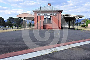 Wallangarra railway station.Railway station in Queensland Australia