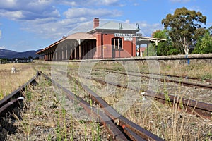 Wallangarra railway station.Railway station in Queensland Australia