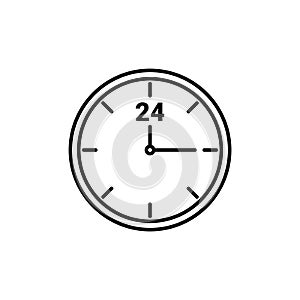 Wallclock. Vector illustration decorative design