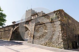 The walled city of Derry in  Northern Ireland