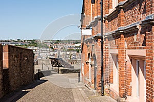 The walled city of Derry in  Northern Ireland