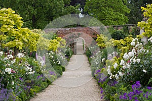 The Walled Garden at Buscot Park House in Oxfordshire