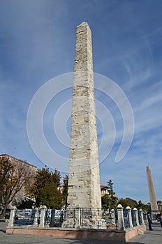 Walled Obelisk on Hippodrome in Istanbul