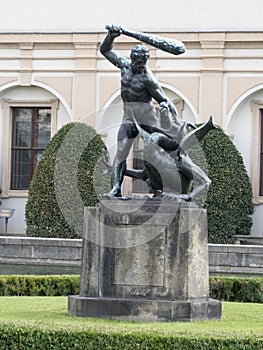 Hercules fountain, Wallenstein Garden, Prague