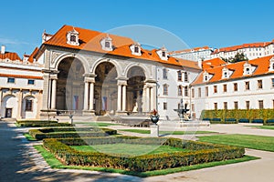 Wallenstein Palace currently the home of the Czech Senate in Prague