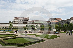 Wallenstein palace garden in prague czech republic europe