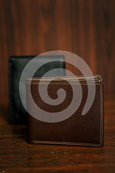 Wallet, cards, credit. Leather wallet