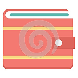 Wallet Color Vector icon which can easily modify or edit