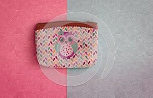 Wallet on the colorful background