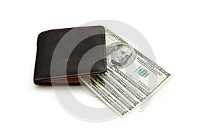 Wallet and dollar notes