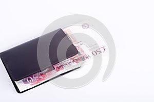 A wallet full of pounds