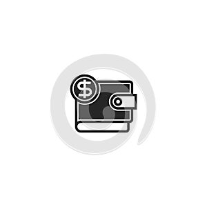 Wallet line icon. linear style sign for mobile concept and web design. Outline vector icon. Symbol, logo illustration. Vector