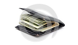Wallet with money photo