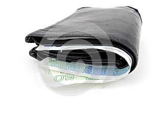 Wallet with Norwegian money