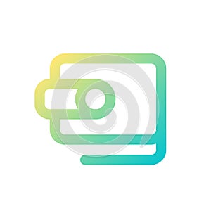 Wallet pixel perfect gradient linear ui icon