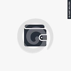 Wallet, premium quality flat icon