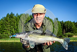 Walleye summer fishing in Scandinavia