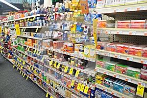 Pharmacy in the USA.