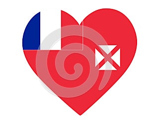 Wallis and Futuna Flag National Oceania Emblem Heart Icon