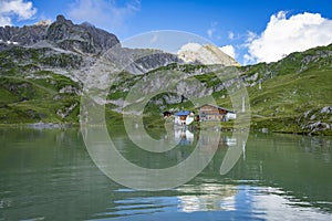 Wallking around the Zuerser See, Vorarlberg, Austria